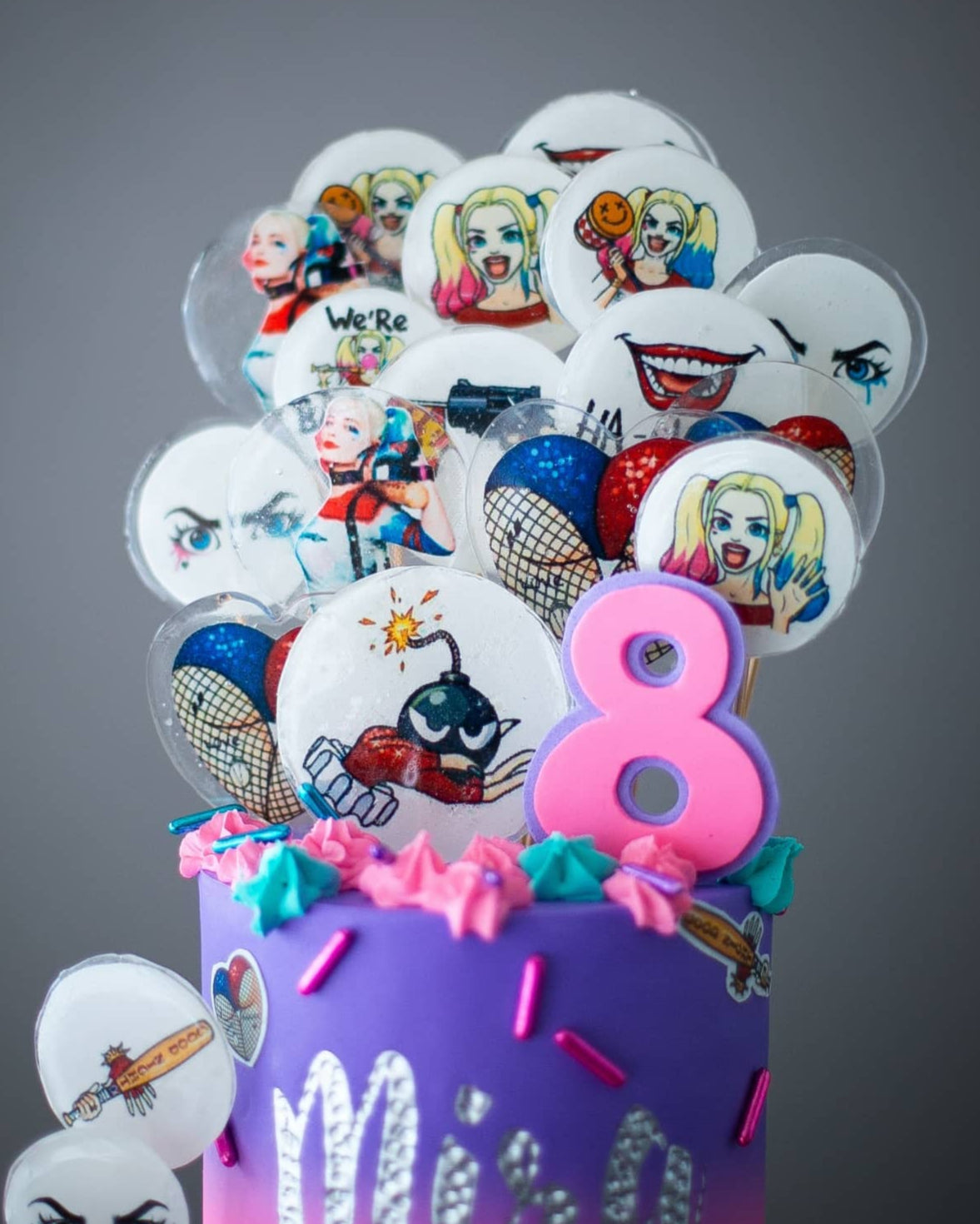 harley quinn pasta – çizgi film temalı kız çocuk pastası