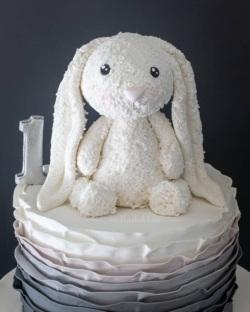 jellycat pasta – tavşan figürlü erkek çocuk pastası