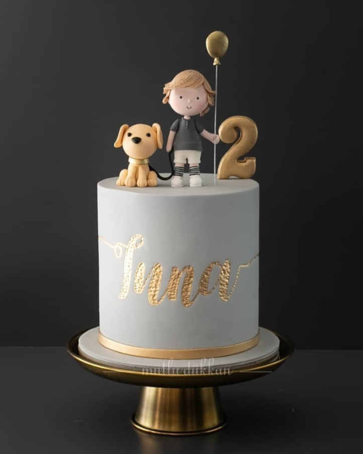 köpek pastası – 2 yaş erkek çocuk doğum günü pastası