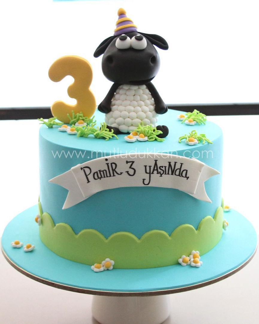 kuzu pasta – erkek çocuk doğum günü pastası