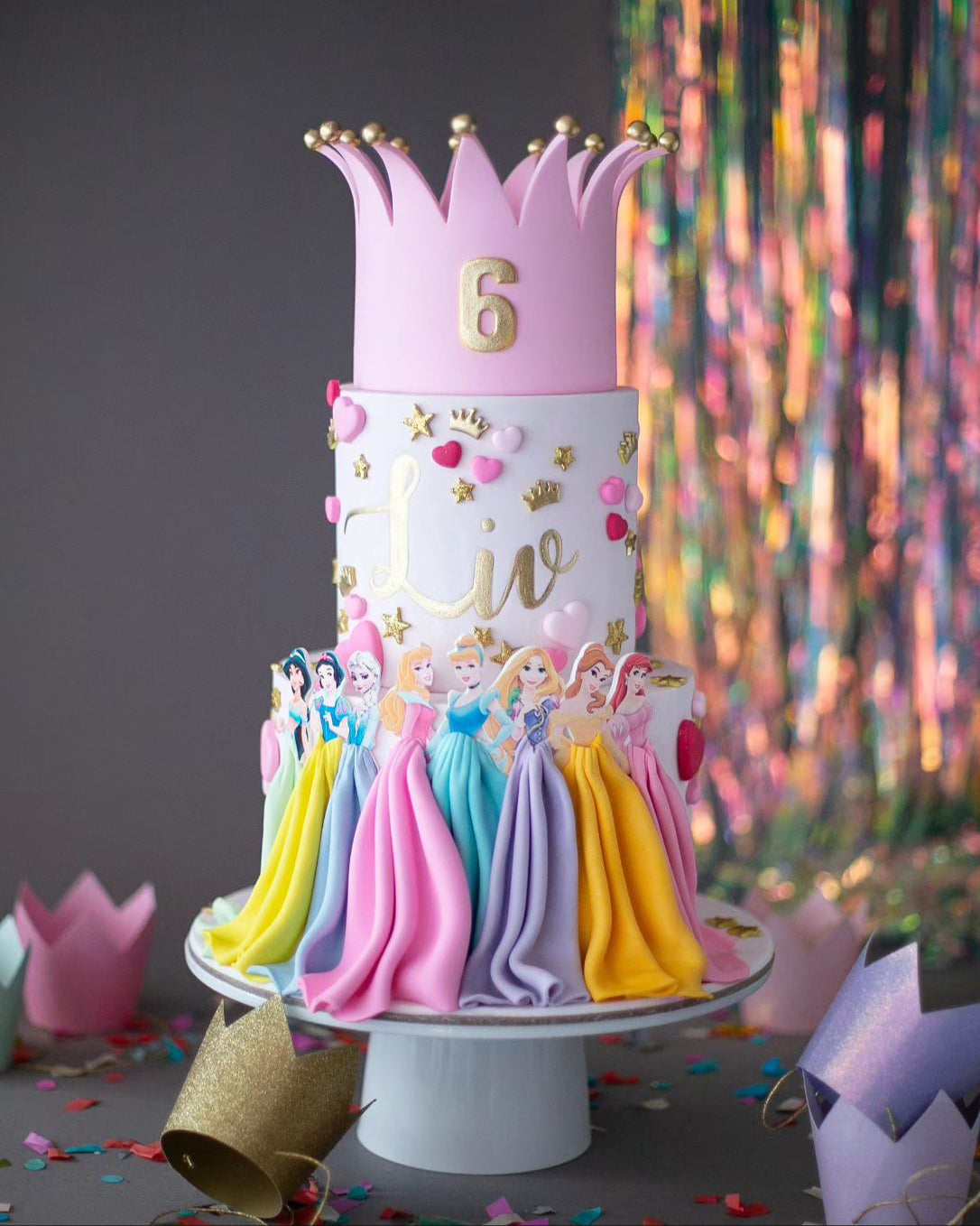 prenses pastası – disney prensesleri doğum günü pastası