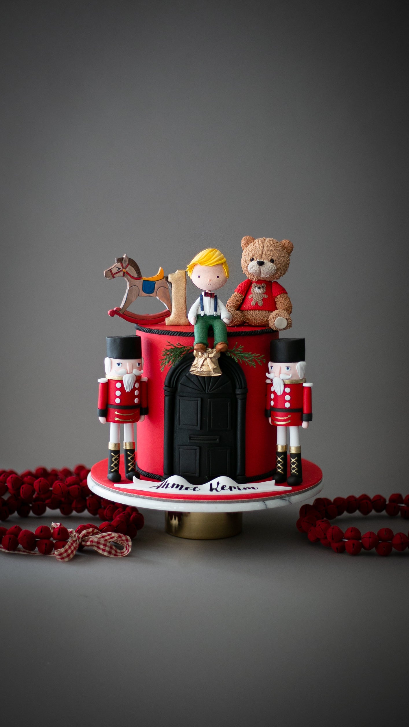 yılbaşı pasta – kurşun asker temalı erkek bebek pastası