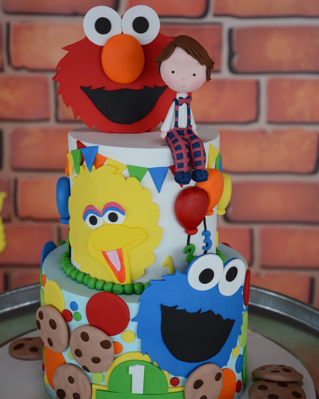 susam sokağı pasta – elmo ve kurabiye canavarı pastası