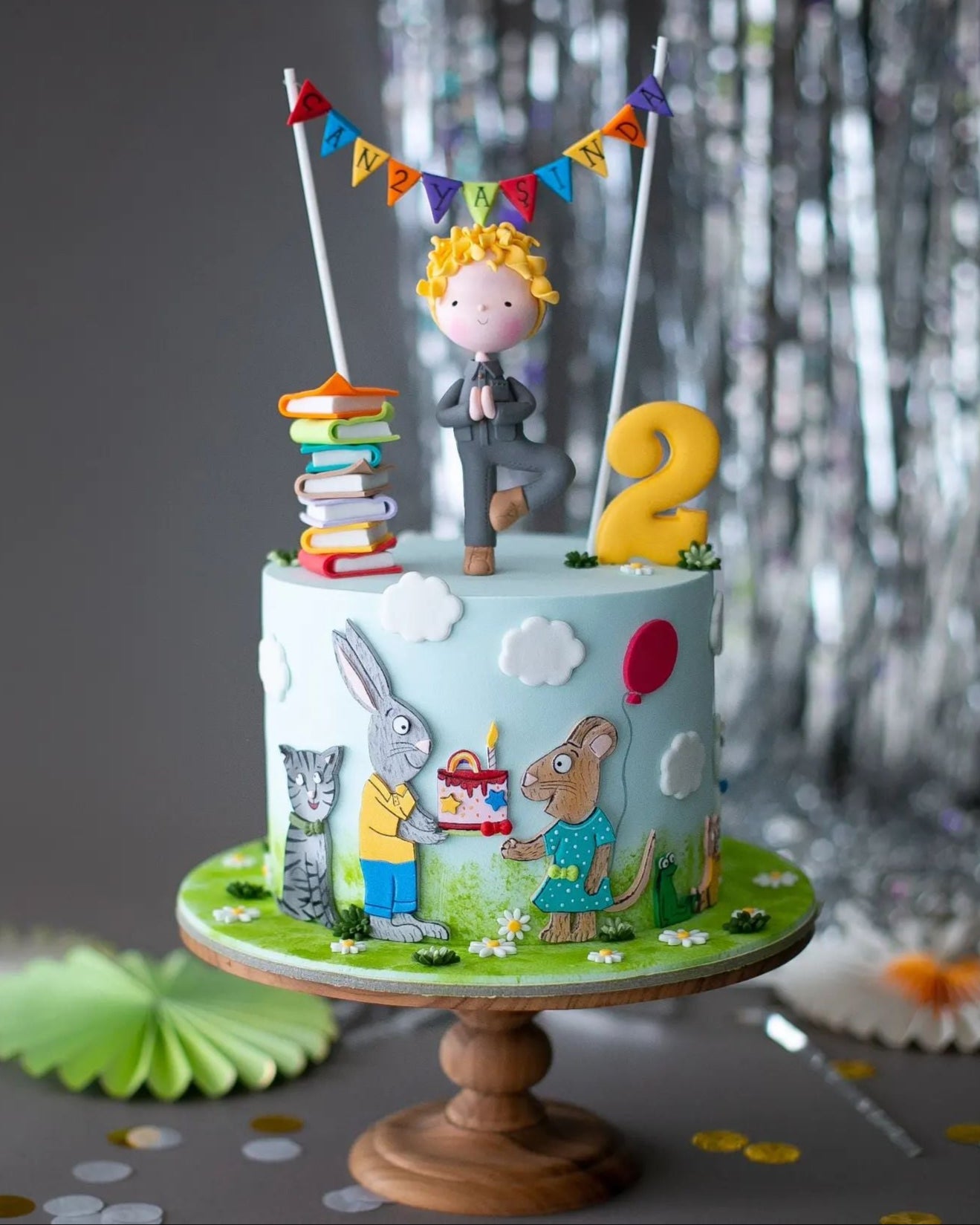 tavşancan ile faresu pasta – kitap temalı çocuk pastası