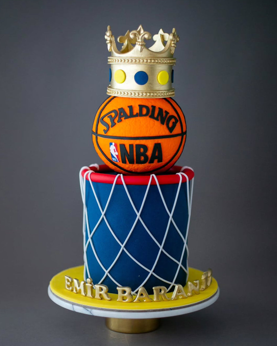 basketbol pasta – fenerbahçe temalı erkek çocuk pastası