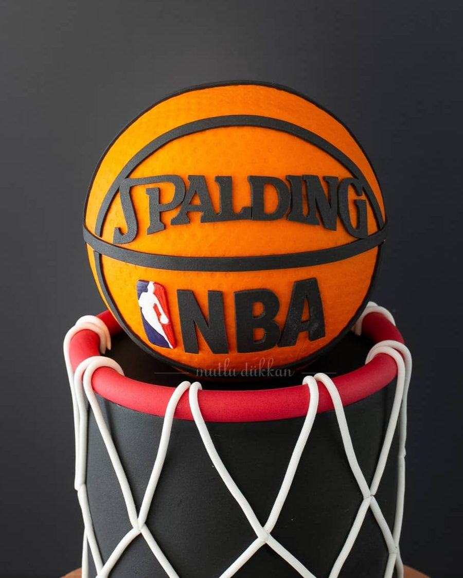 basketbol pasta – nba temalı erkek çocuk pastası