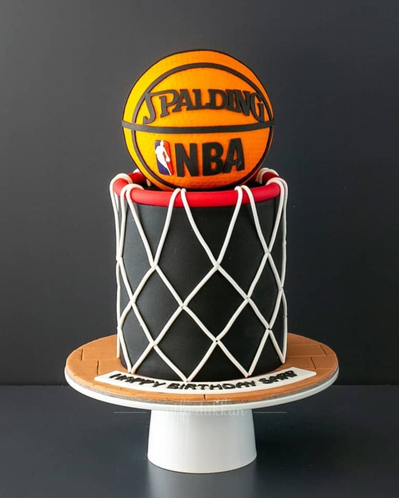 basketbol pasta – nba temalı erkek çocuk pastası