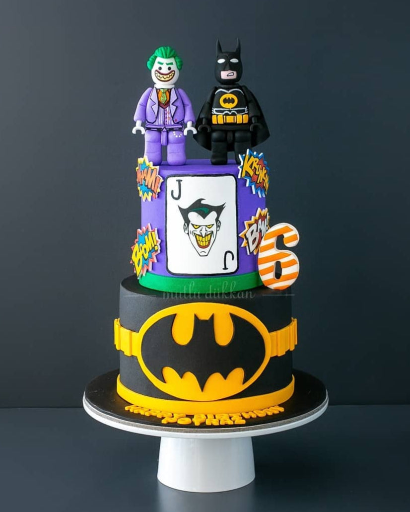 batman ve joker pasta – erkek çocuk doğum günü pastası