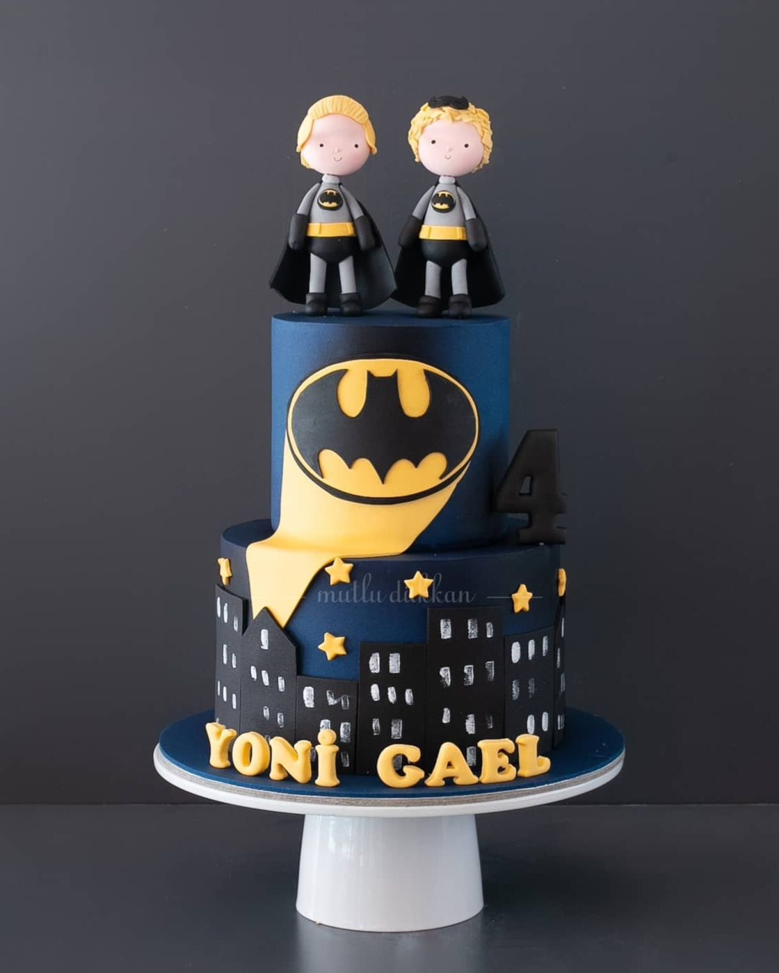 batman pasta – gotham city temalı çocuk pastası