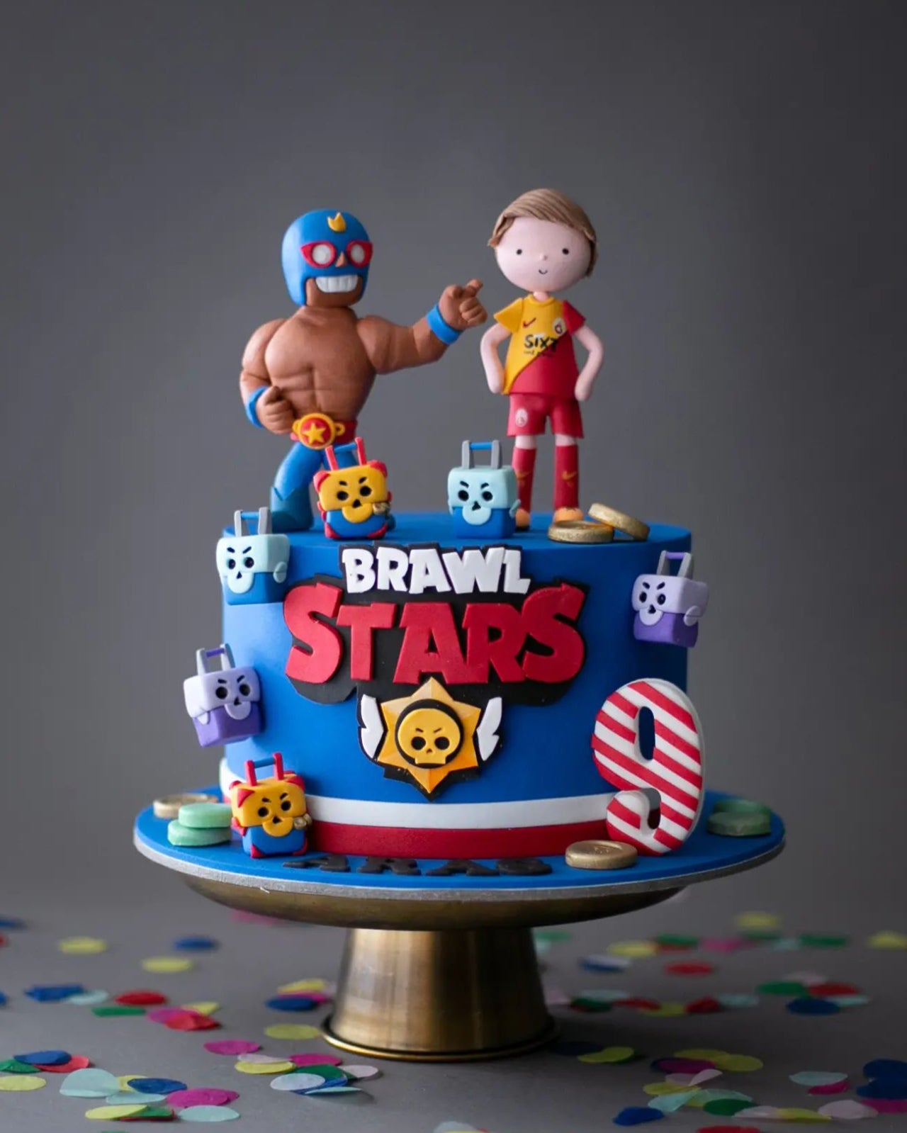 brawl stars pasta – el primo figürlü çocuk pastası