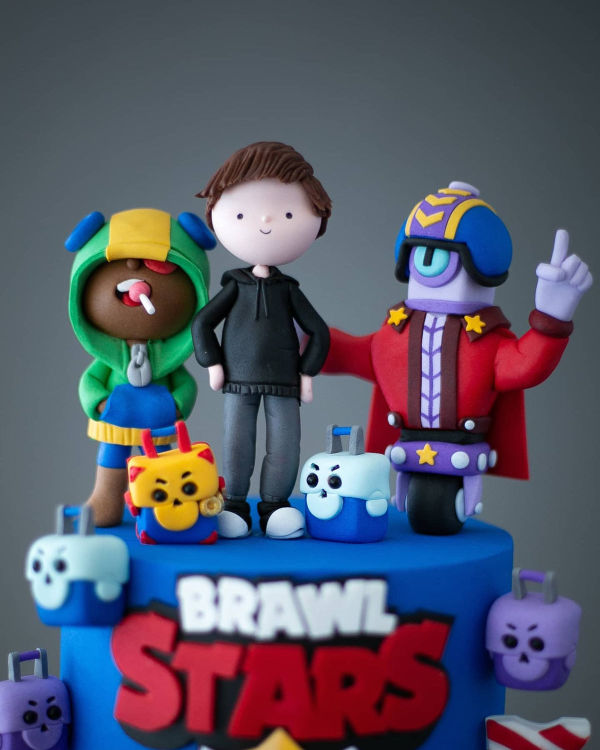 brawl stars pasta – leon ve robot stu figürleri