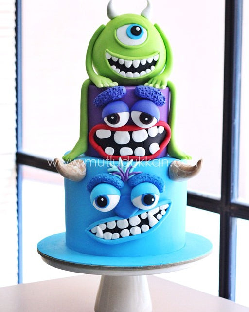 canavar pasta – monsters inc. figürlü erkek çocuk pastası