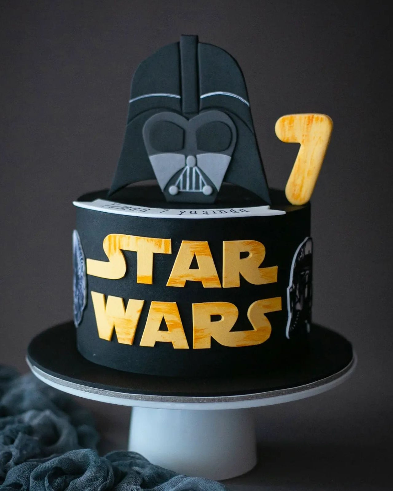 darth vader pasta – star wars temalı erkek çocuk pastası