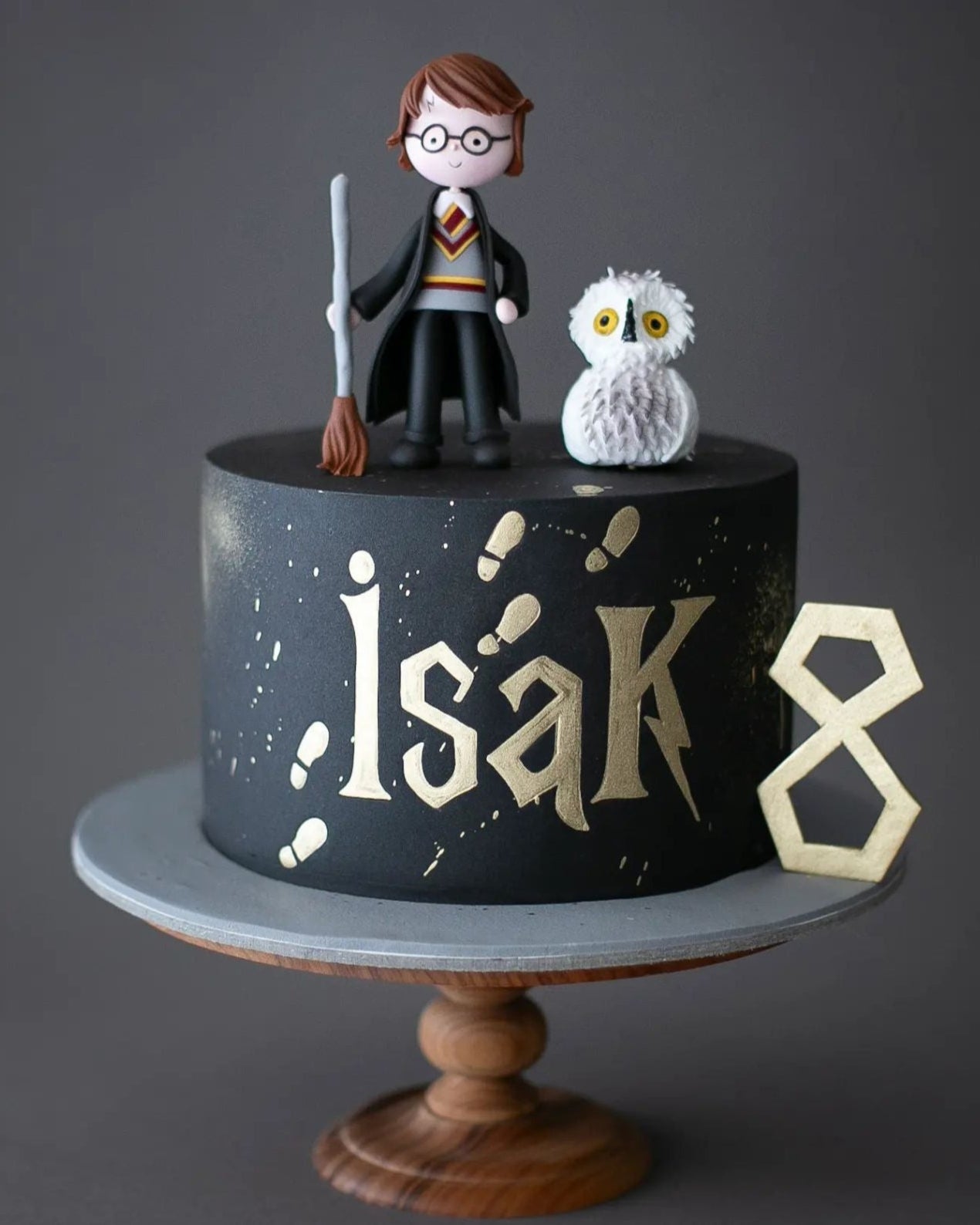 harry potter pasta – hedwig temalı erkek doğum günü pastası