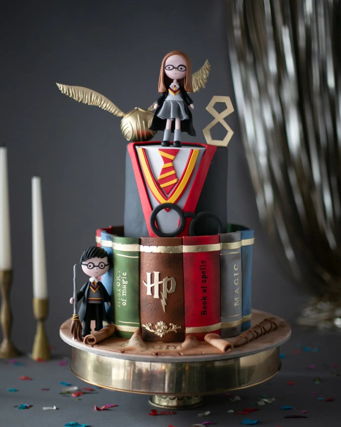 harry potter pasta – hermione ve kitap temalı pasta
