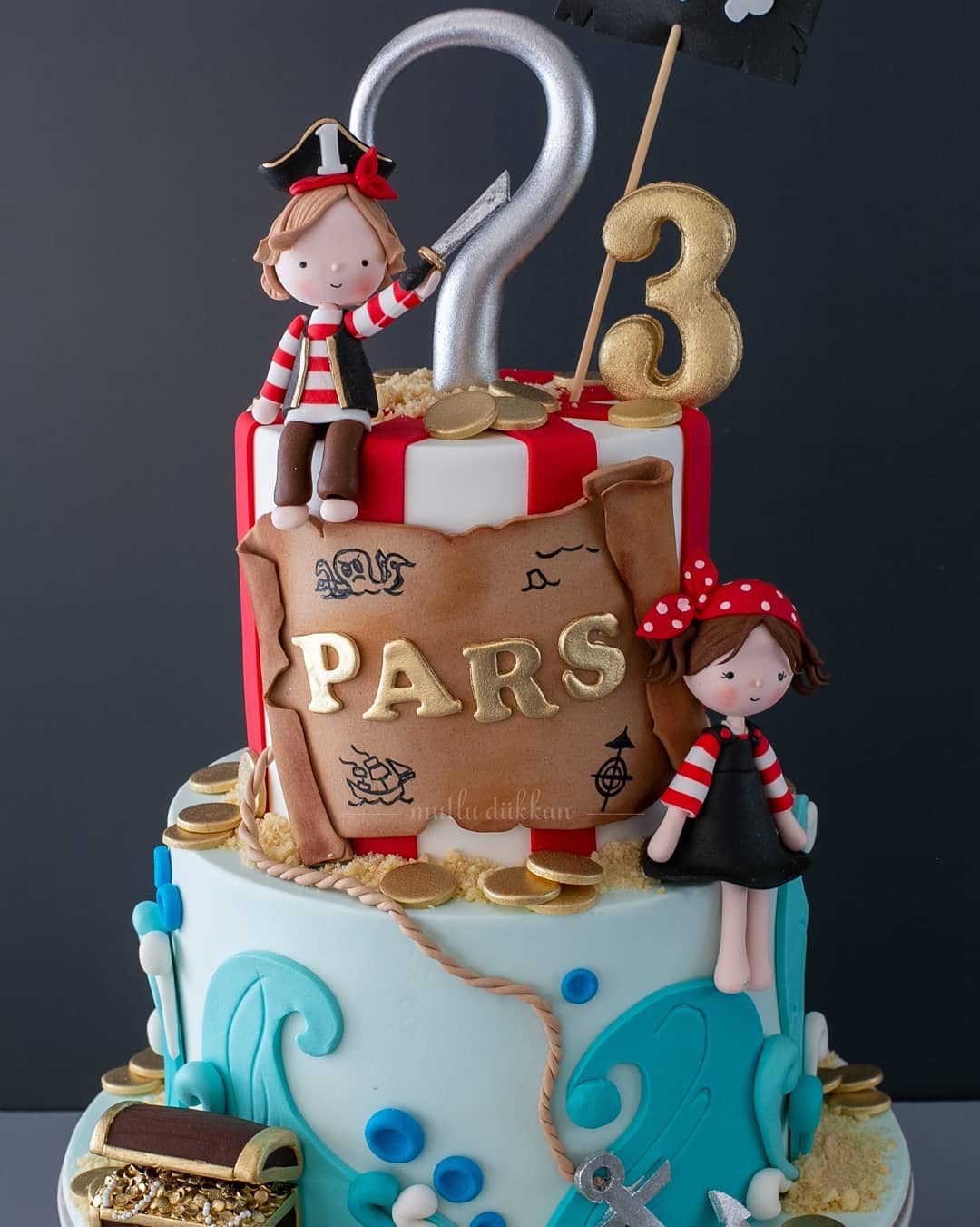 korsan pasta – hazine haritalı erkek kardeş pastası