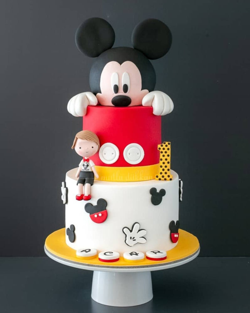 mickey pastası – erkek çocuk doğum günü pastası