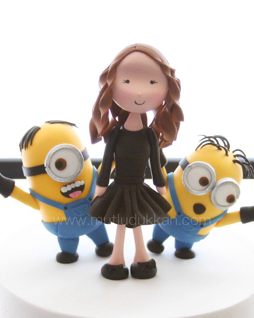 minion pasta – kız doğum günü pastası
