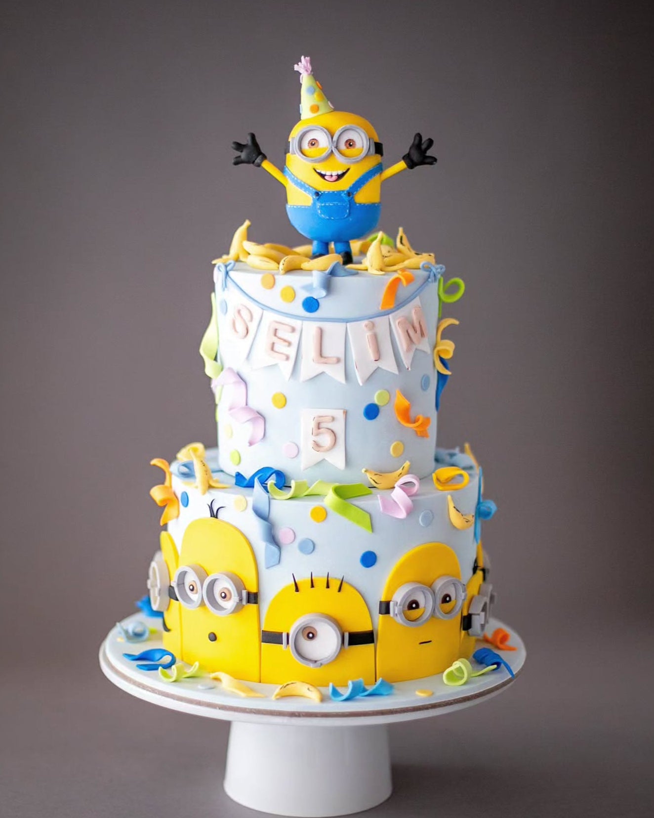 minionlar pasta – renkli pasta