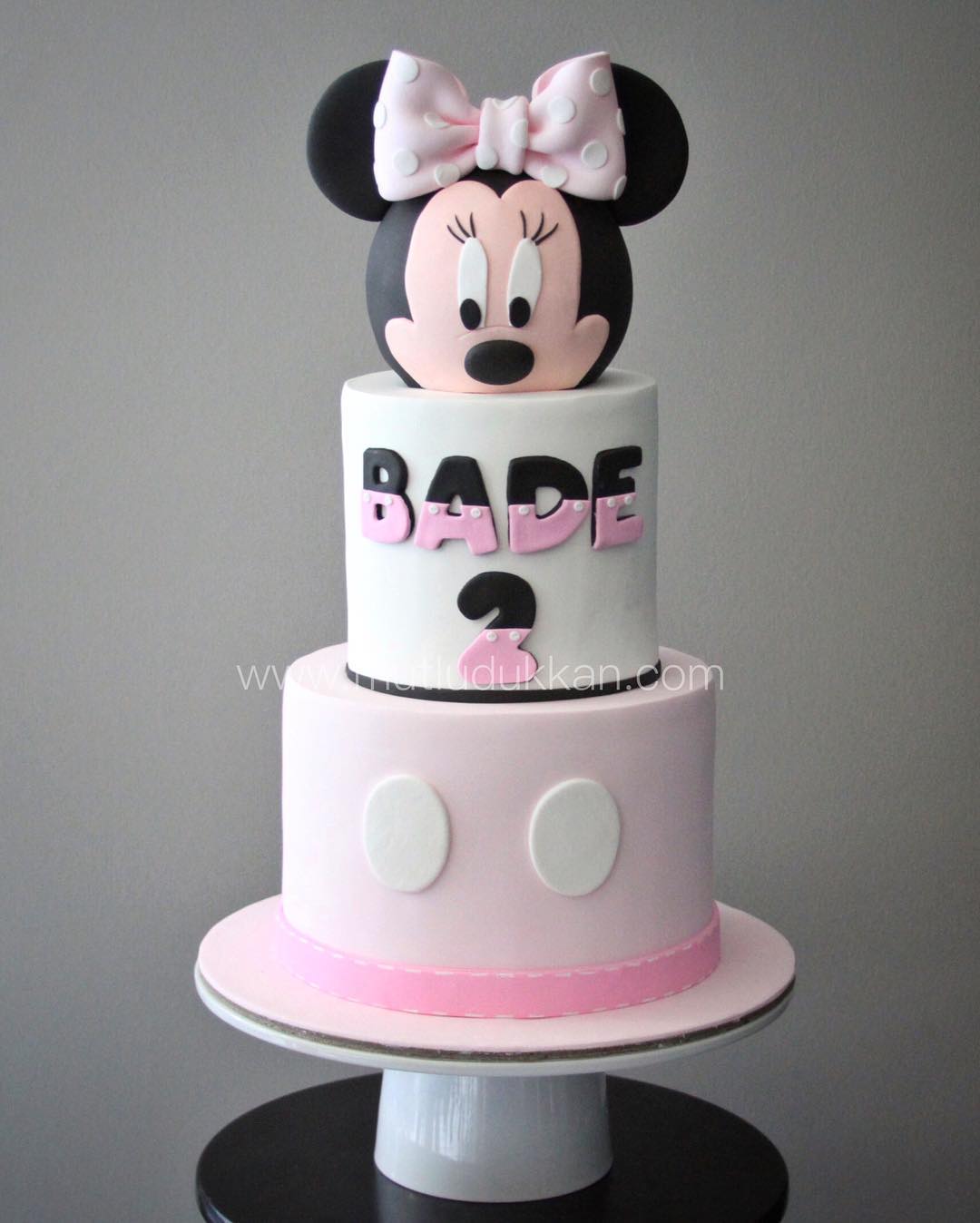 minnie mouse pasta – kız çocuk doğum günü pastası