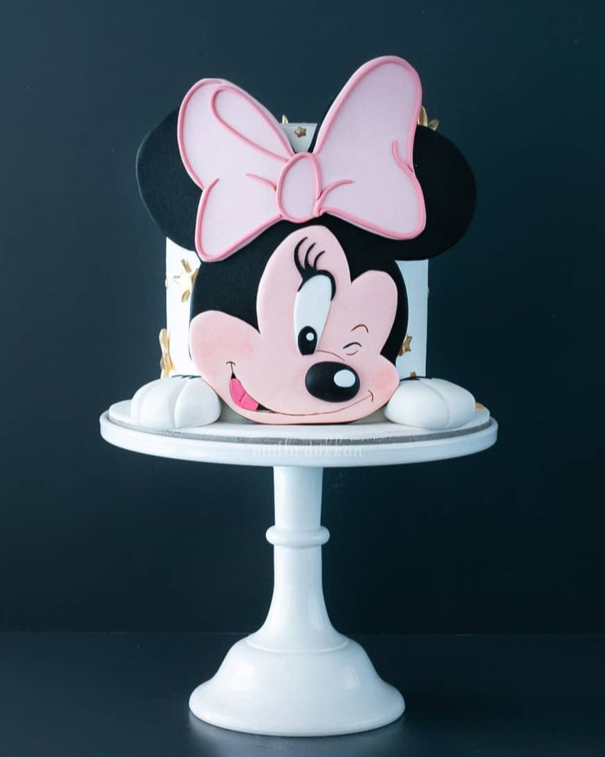 minnie mouse pasta – kız çocuk doğum günü pastası