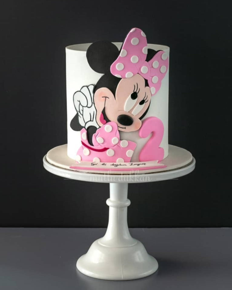 minnie pasta – pembe ebiseli minnie pastası