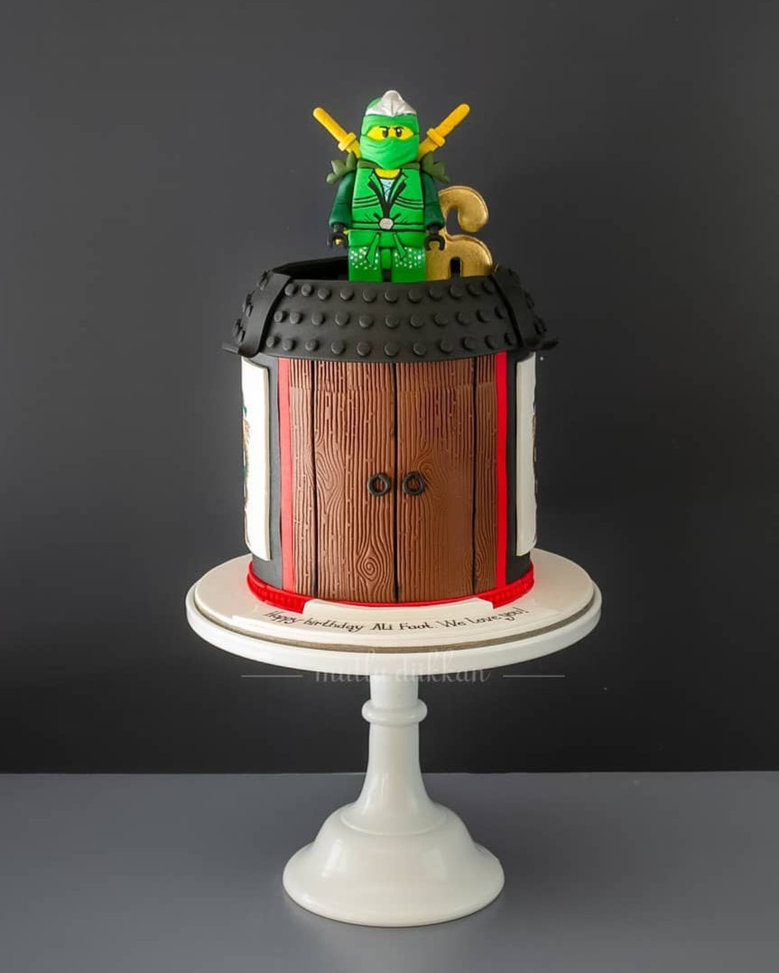 ninjago lego pasta – lloyd ninjago figürlü pasta