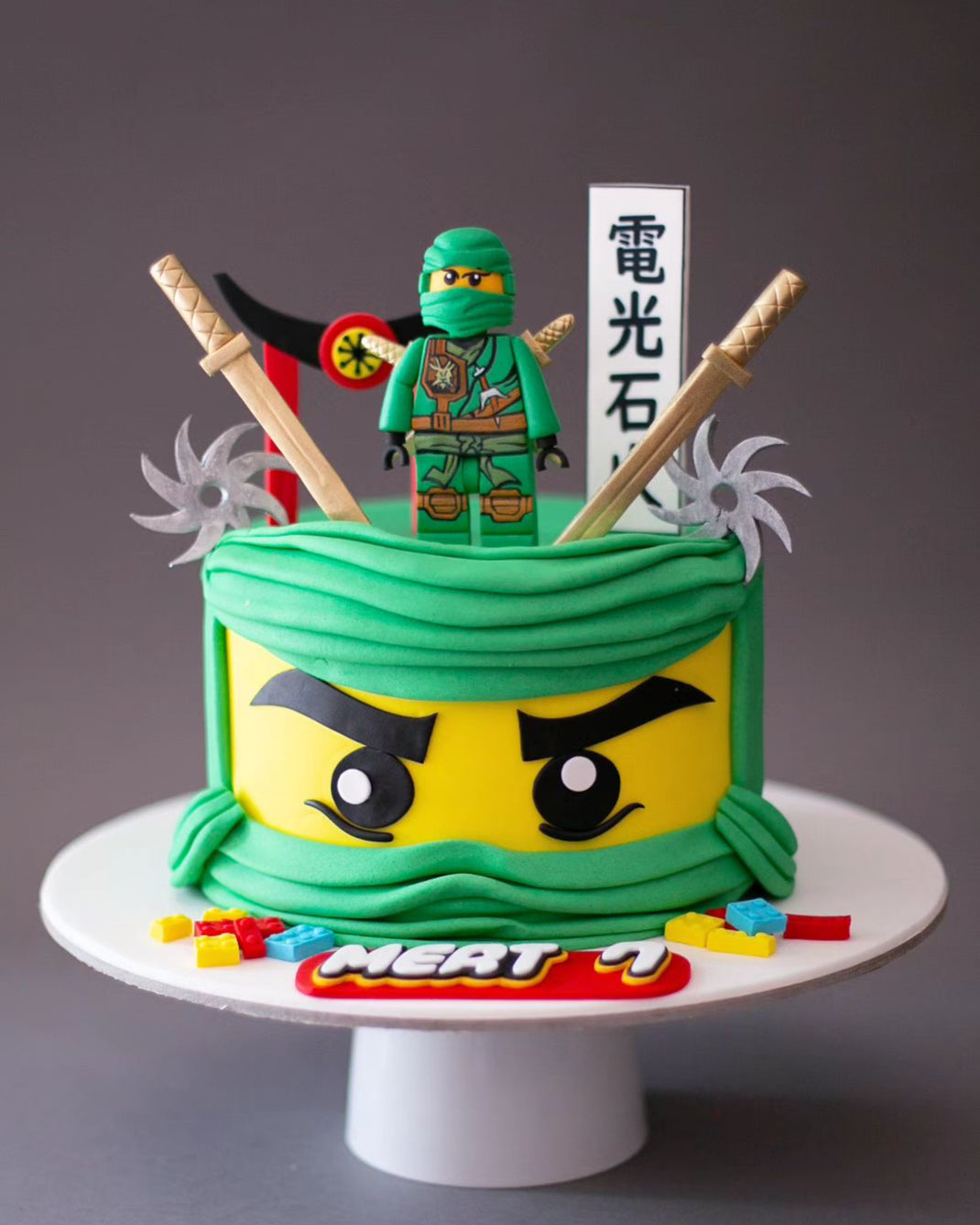 ninjago pasta – lego temalı çocuk doğum günü pastası