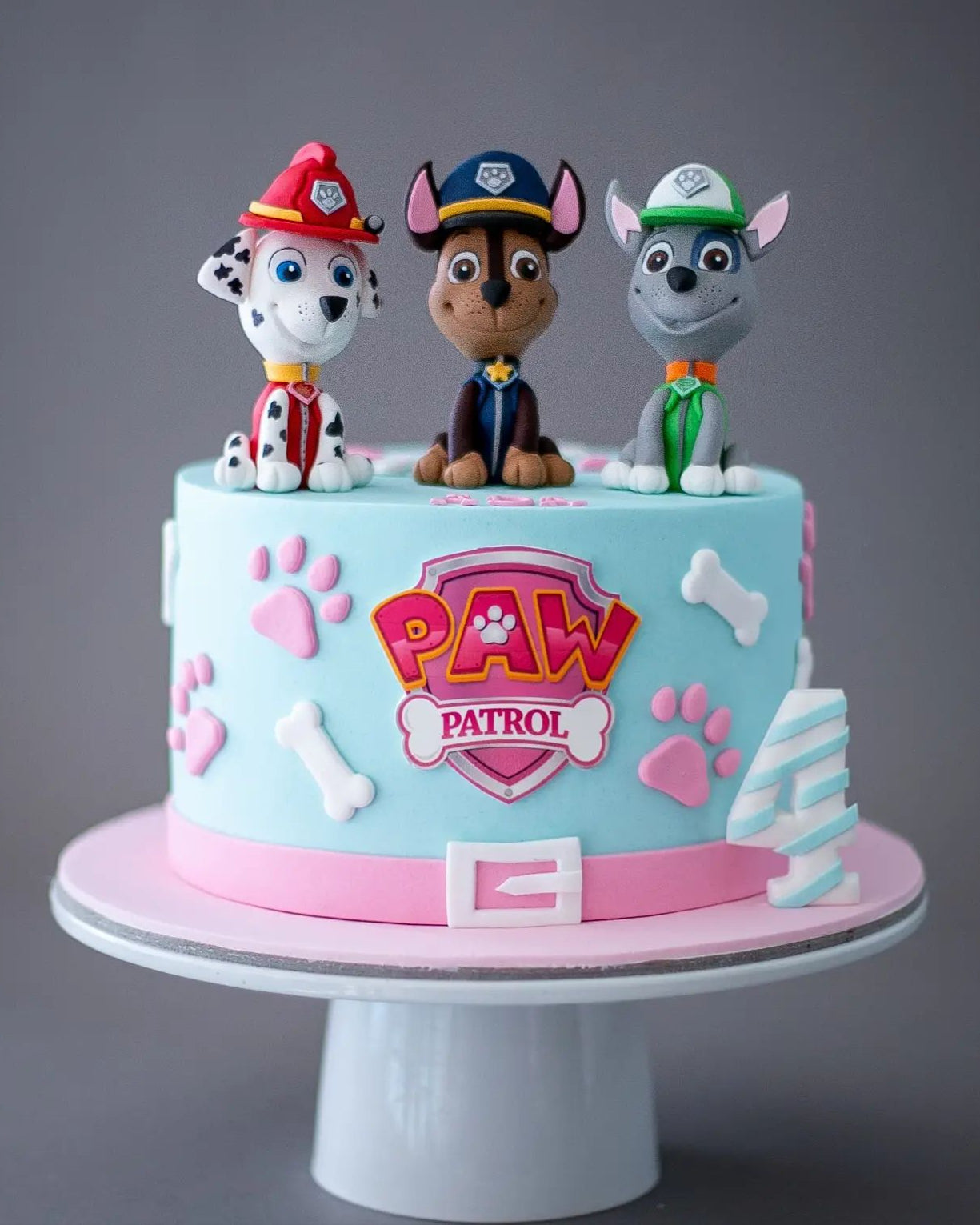 paw patrol pasta – kız çocuk doğum günü pastası