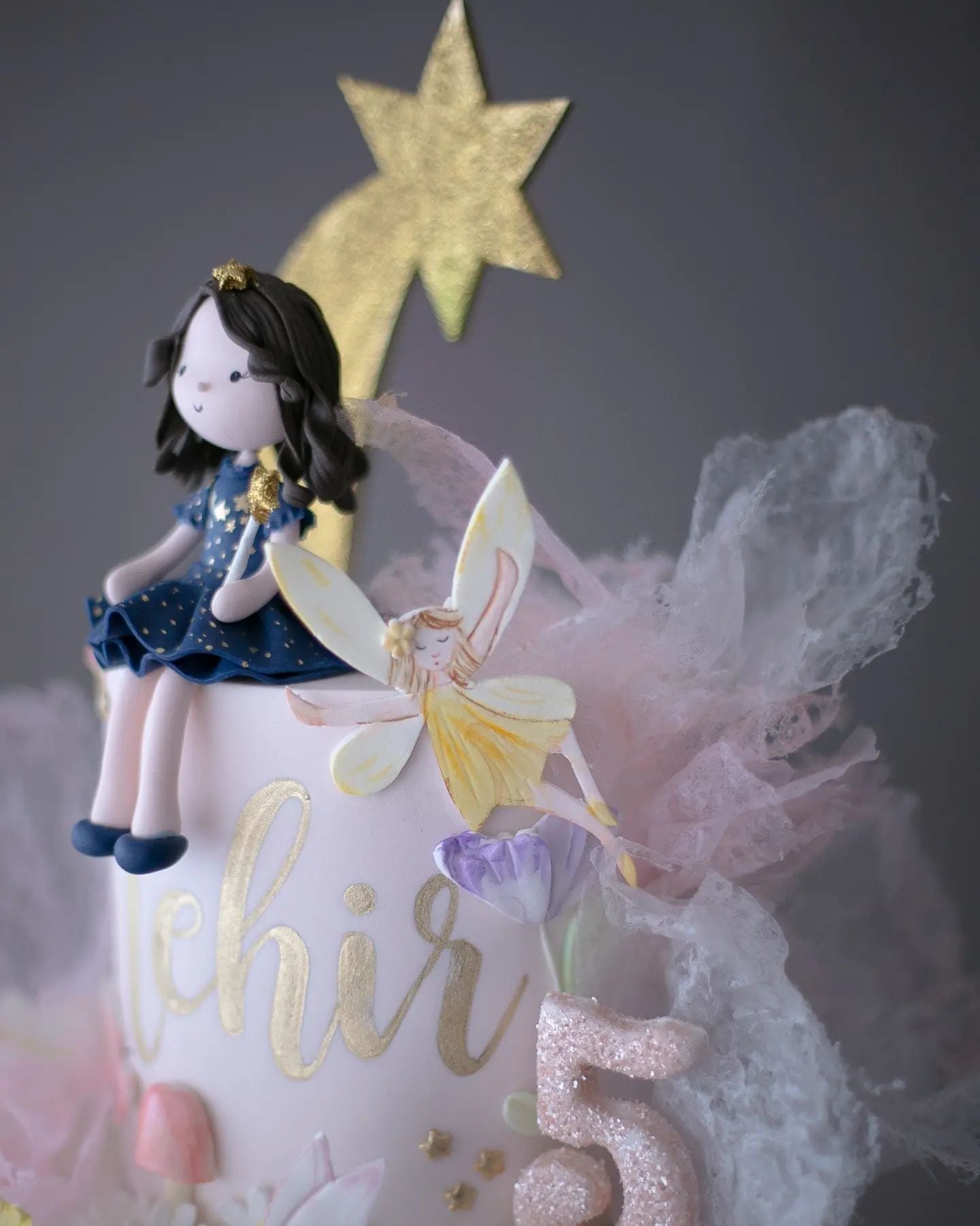 peri pasta – meri meri parti süslemeleri kız pastası