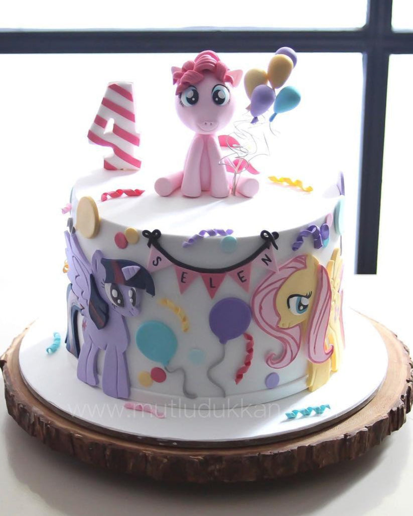 pony pasta – pinkie pie figürlü kız çocuk pastası