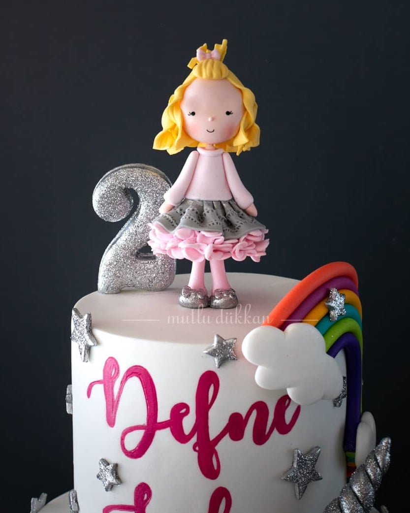 sevimli unicorn pasta – kız çocuk doğum günü pastası