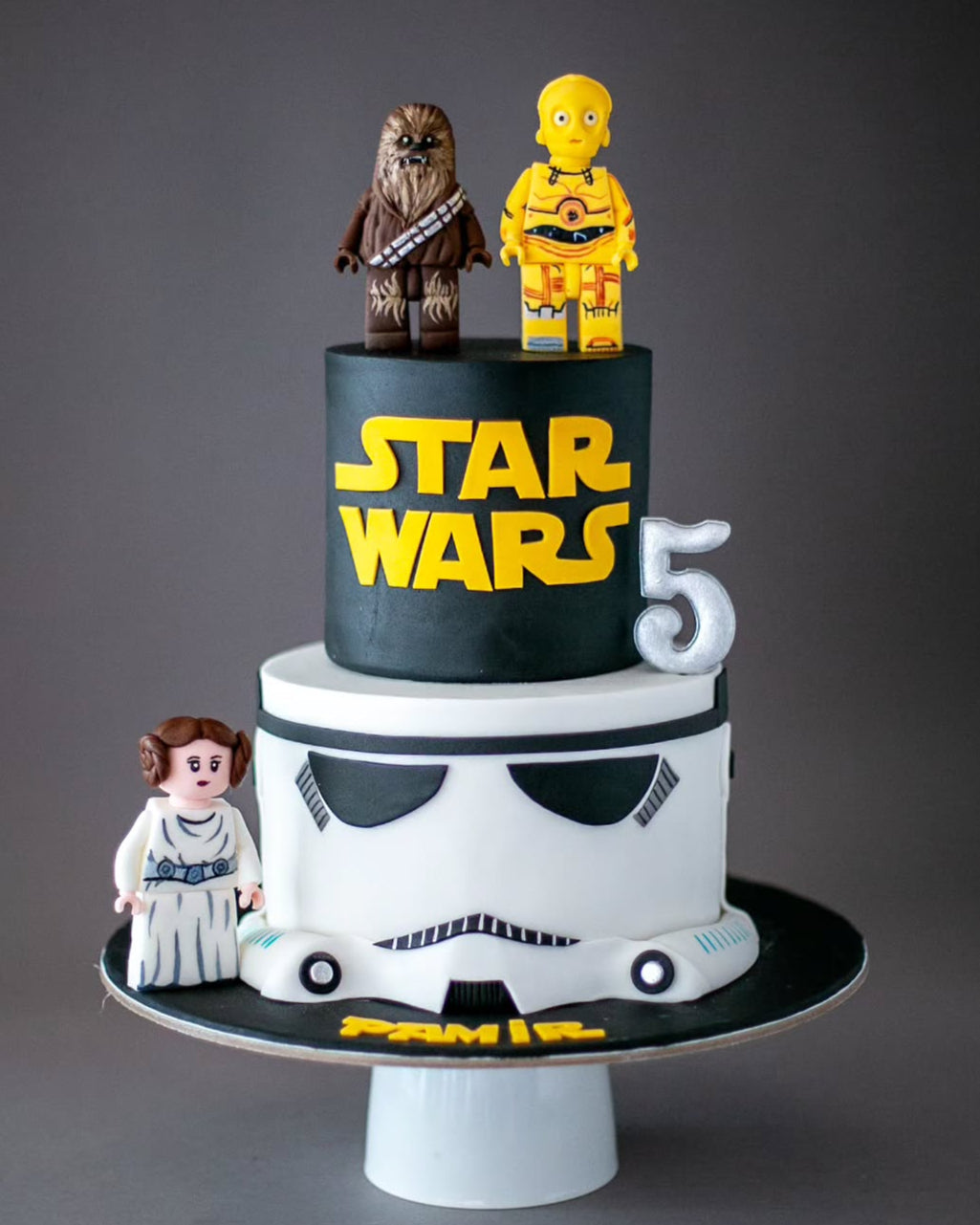 star wars pasta – stormtrooper temalı pasta