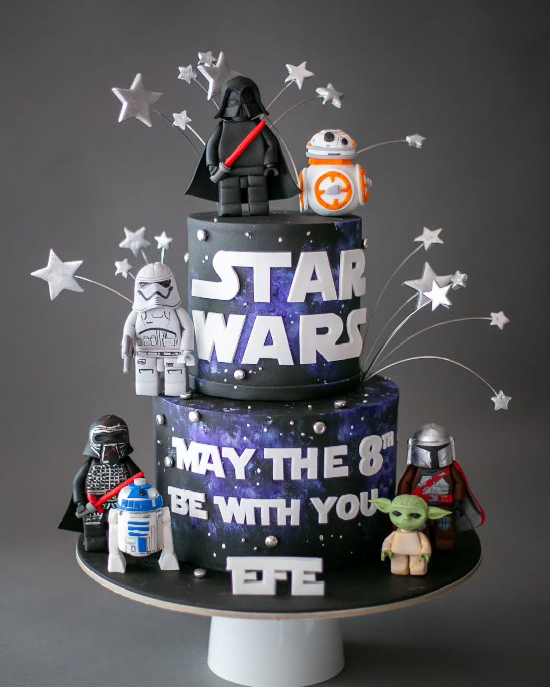 star wars pasta – uzay ve gezegen temalı pasta