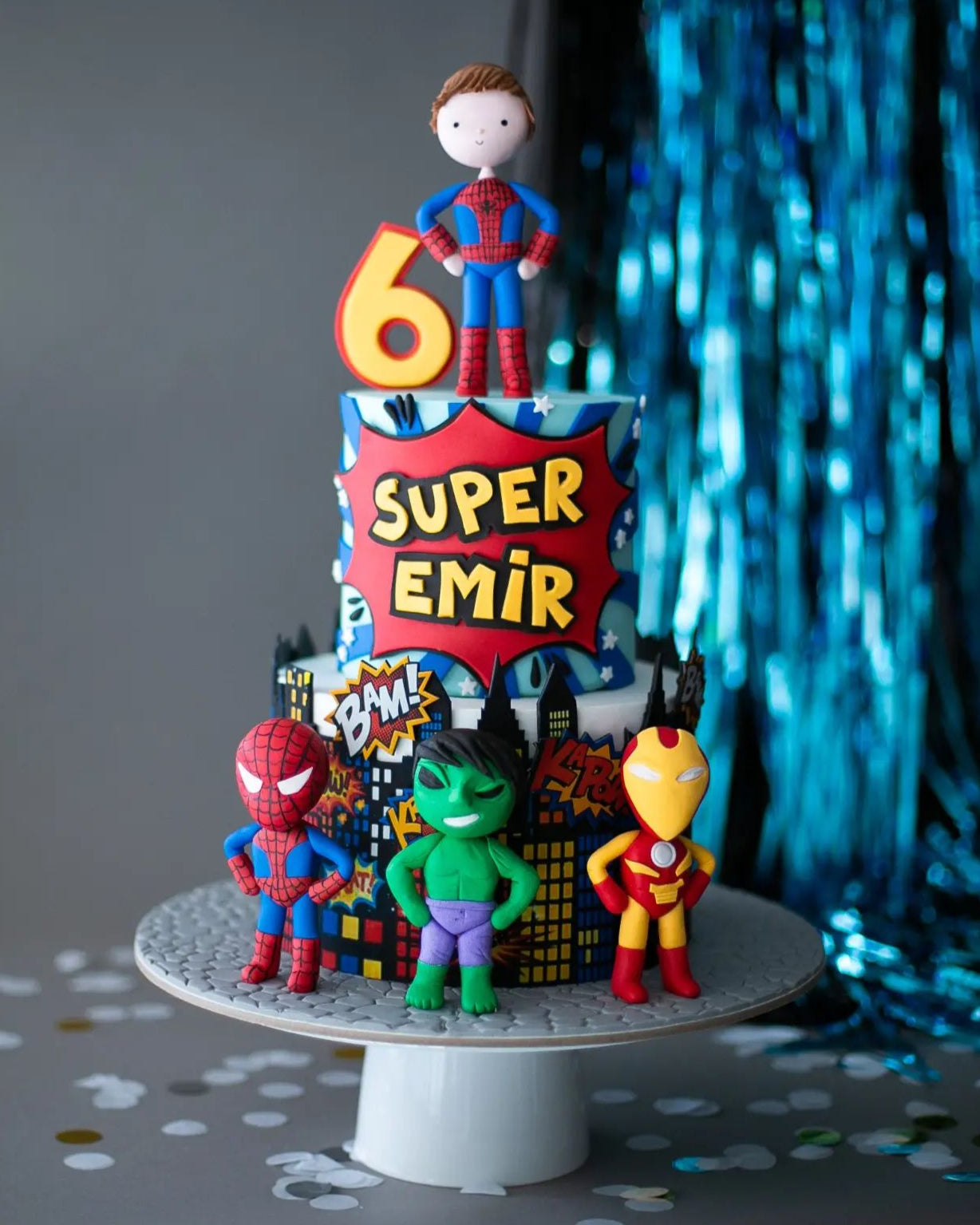süper kahraman pasta – spiderman, hulk ve iron man pasta