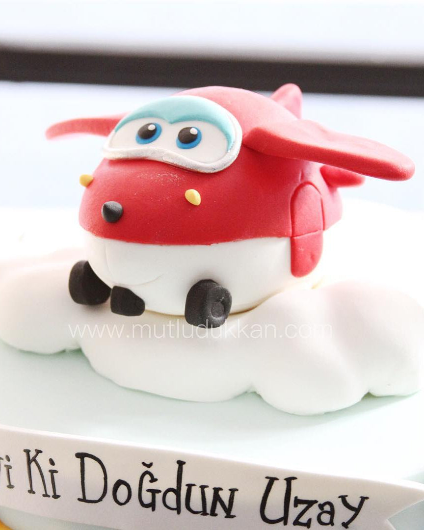super wings pasta – jett figürlü erkek çocuk pastası