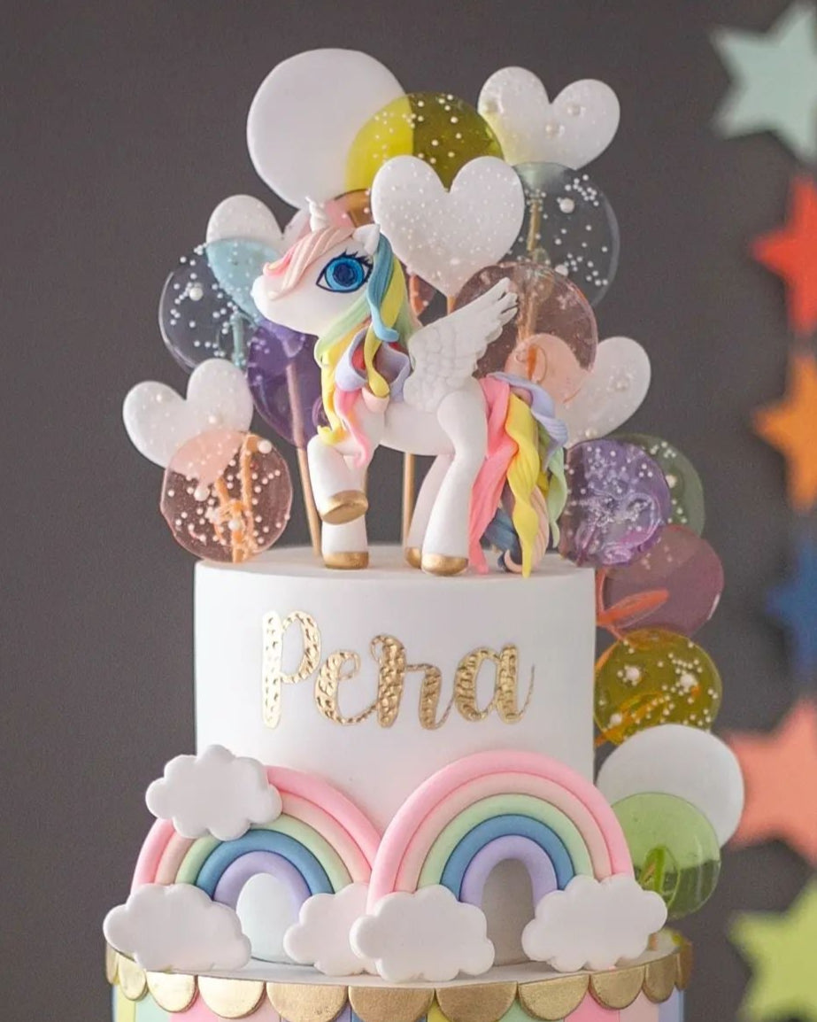 unicorn pasta – celestia pony figürlü kız pastası