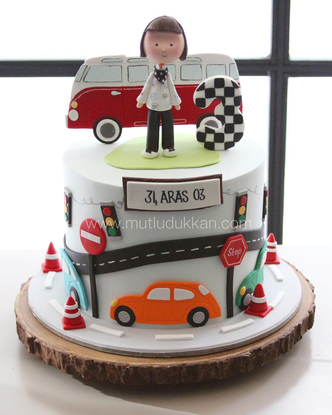 Volkswagen Araba Süslemeli Pasta