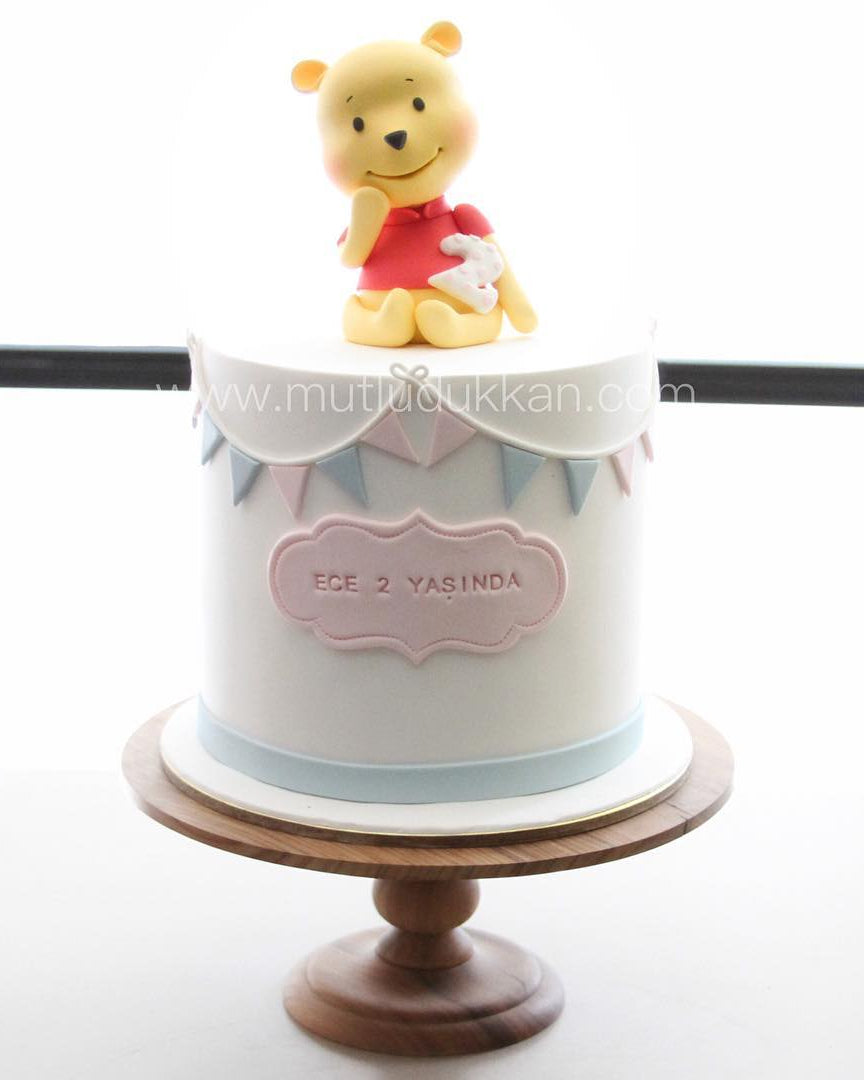 winnie the pooh pasta – kız çocuk doğum günü pastası